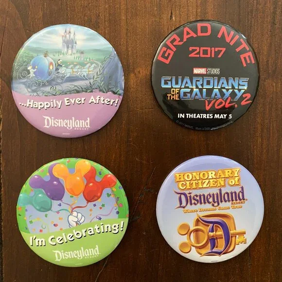 Disney Pin, Button, and Ears Lot | Retired Pins | Disneyland Paris & Parks - Picture 6 of 6